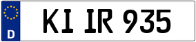 Trailer License Plate